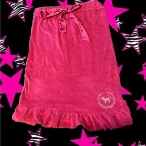 VS PINK terry cloth towel skirt